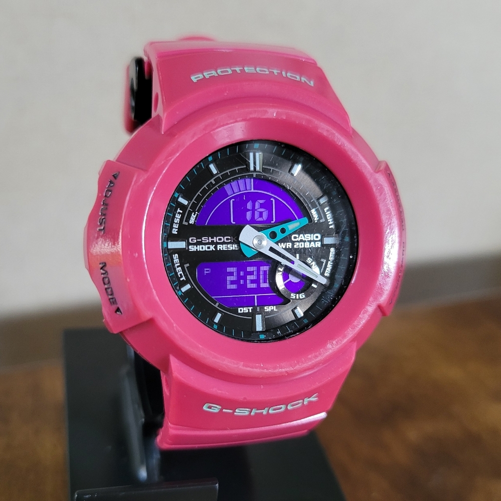 Rare Ltd Ed 'Vivid Colors' Series G-Shock Analog/Digital Watch - AW-582SC-4A